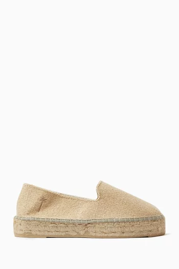 حذاء إسبادريل بنعل مزدوج قنب كورس منسوج