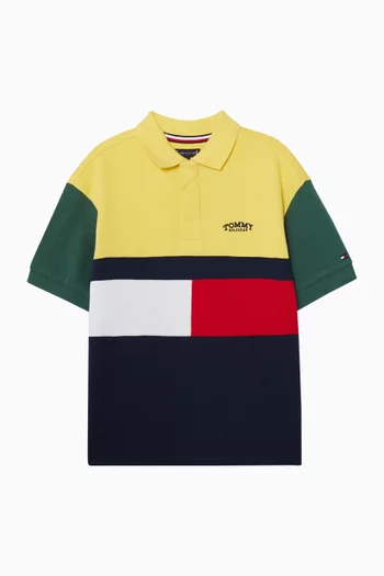 تي شيرت بولو بشعار الماركة قطن