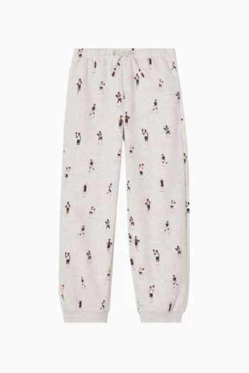Graphic-print Sweatpants in Cotton