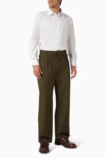 قميص رسمي بشعار الماركة الشهير مزيج قطن