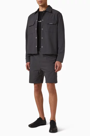 Milo Technical Cargo Jacket in Stretch Nylon