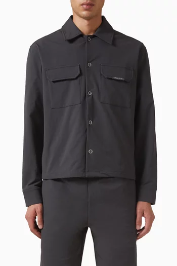 Milo Technical Cargo Jacket in Stretch Nylon