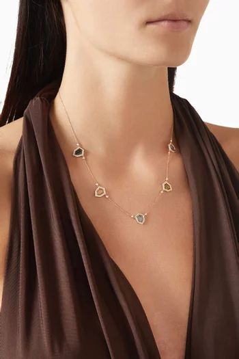 Springs Rosette Necklace in 18kt Yellow Gold