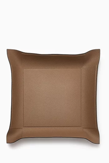 Large Jack Valet Square Tray in Leather