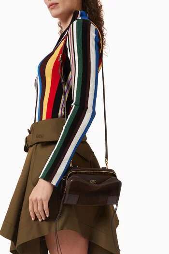 Mini Amazona 180 Bag in Suede & Leather