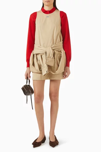 فستان بنمط قميص وطبقات متعددة