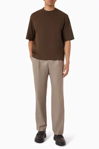 Logan O-neck Logo T-shirt in Cotton