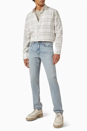 Dalton Plaid Shirt in Linen-blend