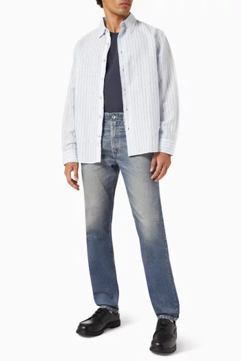 Finch Stripe Shirt in Linen