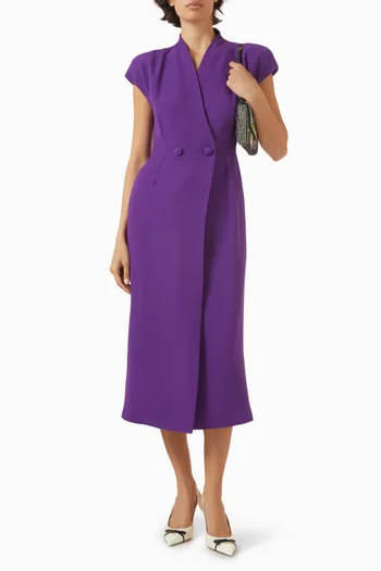 فستان بتصميم ملفوف قماش كادي كوتور