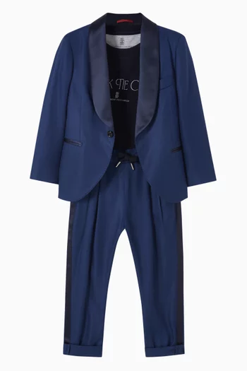 تي شيرت بطبعة شعار الماركة قطن وجيرسيه