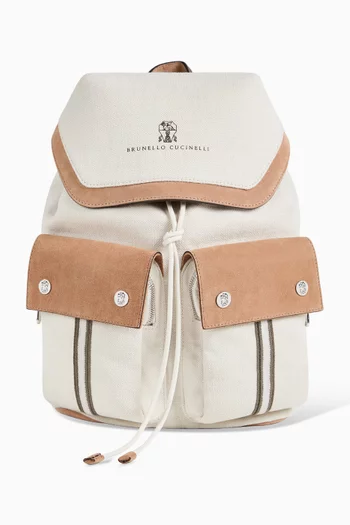 حقيبة ظهر مطرزة شمواه وقنب