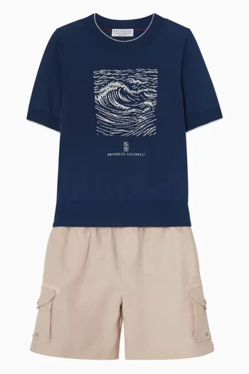 Bermuda Shorts in Cotton