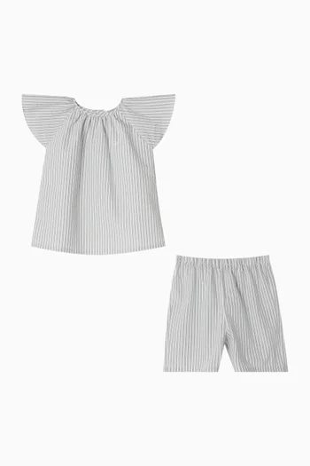 طقم متناسق مخطط