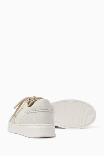 Lace-up Sneakers in Canvas