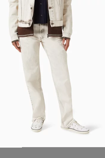 Embroidered Drill Sneakers in Wool