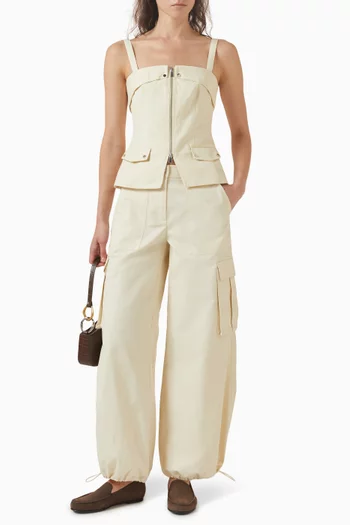 Jayden Zip Top in Cotton