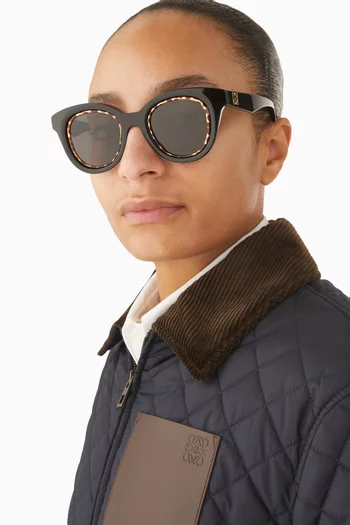 Mini Anagram Butterfly Sunglasses in Acetate