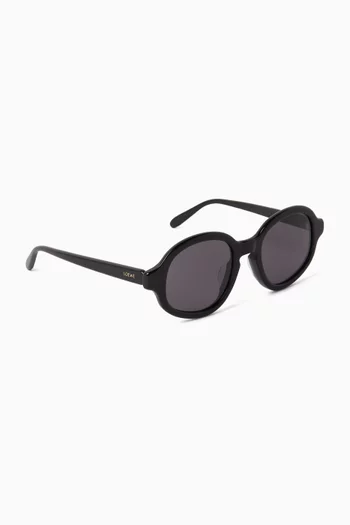 Round Sunglasses in Acetate