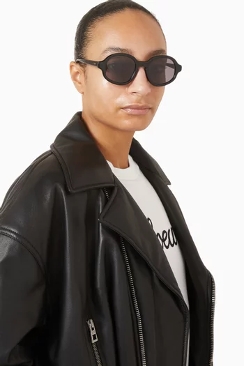 Round Sunglasses in Acetate