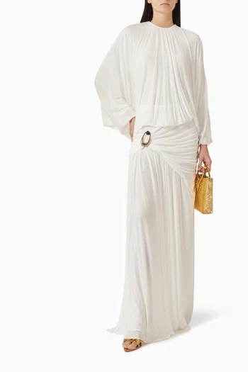 Parachute Stone-pin Draped Dress