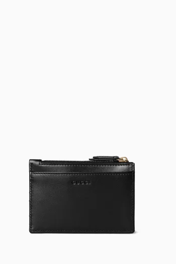 حافظة مفاتيح مارمونت بسحّاب وشعار حرفي GG جلد