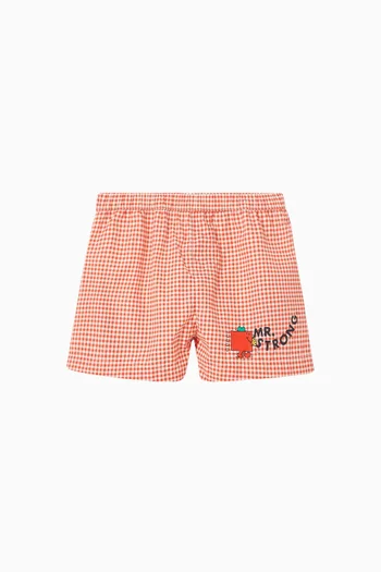 Printed Swim Shorts in Nylon