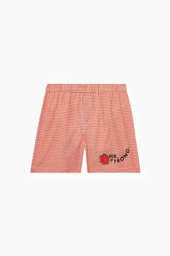 شورت سباحة بطبعة نايلون