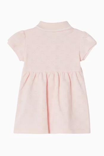 فستان بولو بشعار GG قطن