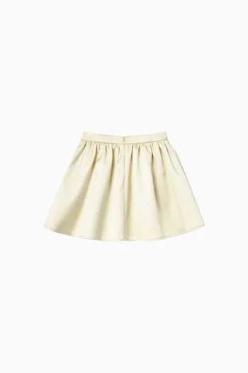 تنورة بنقشة زهور مطرزة بالترتر ستان