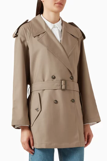 Cherbourg Trench Coat in Wool