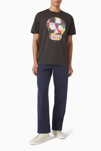 Skull T-shirt in Cotton