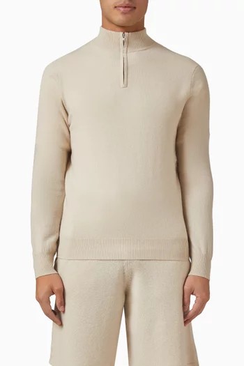 Half Zip Sweater in Knit