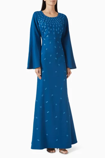 sachin and babi light blue dress zalia embroidered lace mermaid dress