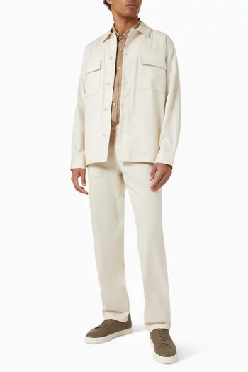 Chore Coat in Italian Linen & Cotton