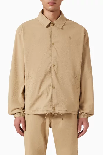 Buttoned Windbreaker Jacket
