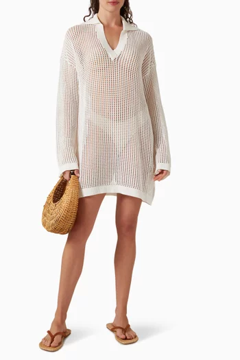 تونيك كوف قصير كروشيه