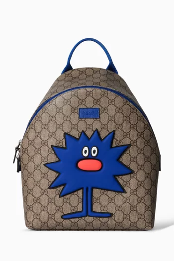 حقيبة ظهر قنب بشعار حرفي GG