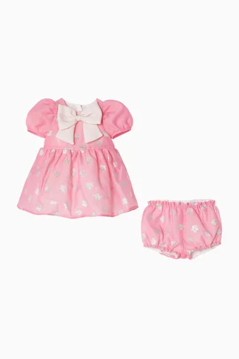 Puff Sleeve Bodice Dress & Bloomers