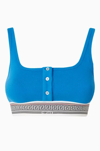 Ribbed Bralette in Cotton-jersey