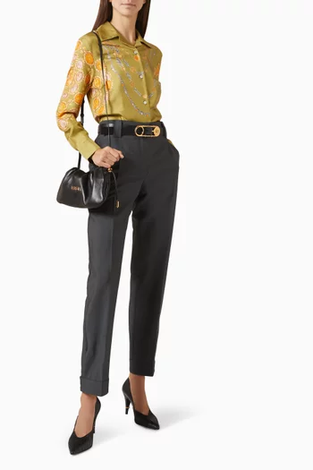 Printed Shirt in Silk-twill