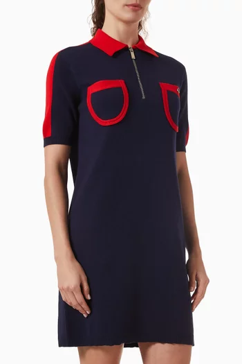 Knit Mini Dress in Cotton