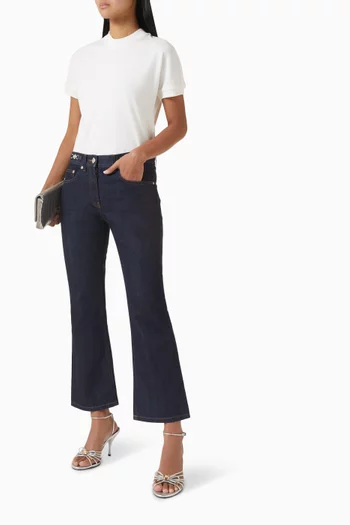 Embroidered T-shirt in Cotton Jersey