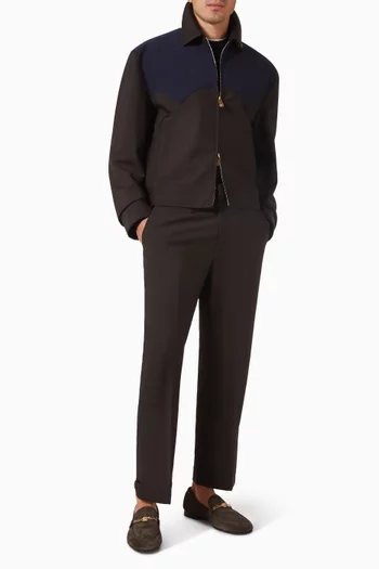 بنطال رسمي صوف وموهير