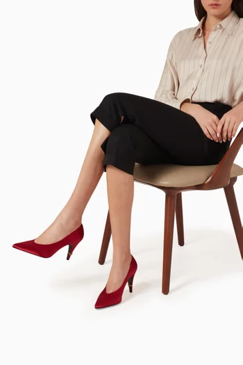 Medusa 90 Pumps in Satin