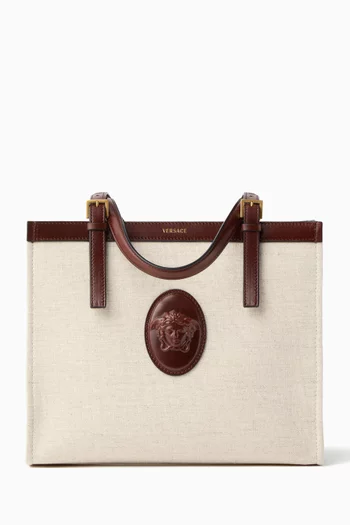 Rivière Tote Bag in Canvas & Leather
