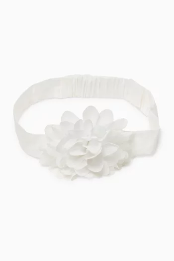 طوق رأس مزين بزهور شيفون 