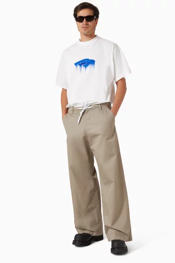 Drawstring Chino Pants in Cotton-twill