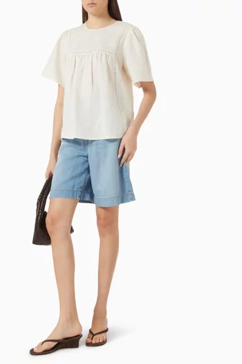 Bermuda Shorts in Denim