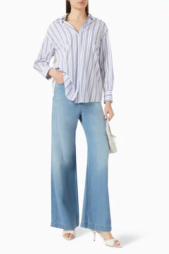 Flared-leg Jeans in Denim